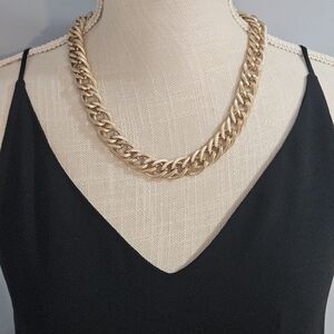 Vintage Gold Statement Chain Necklace